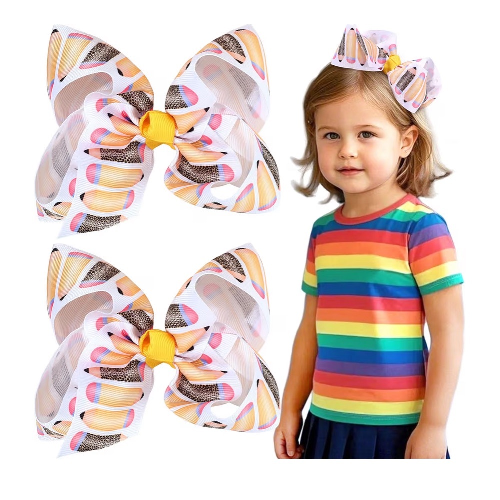 Colorful Bow Hair pencil print